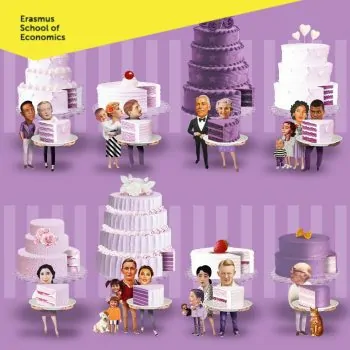 Illustratie magazine Erasmus Schol of Economics