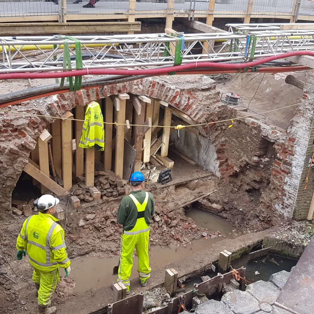 Werkzaamheden aan de werven Utrecht